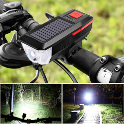 Solar Bicycle Light w/Horn...